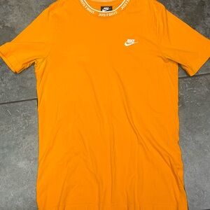 Nike Men's Bright Orange Tee with Logo